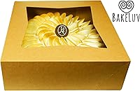 Vista 5 de Cajas de panadería con ventana, 9 x 9 x 2.5 pulgadas