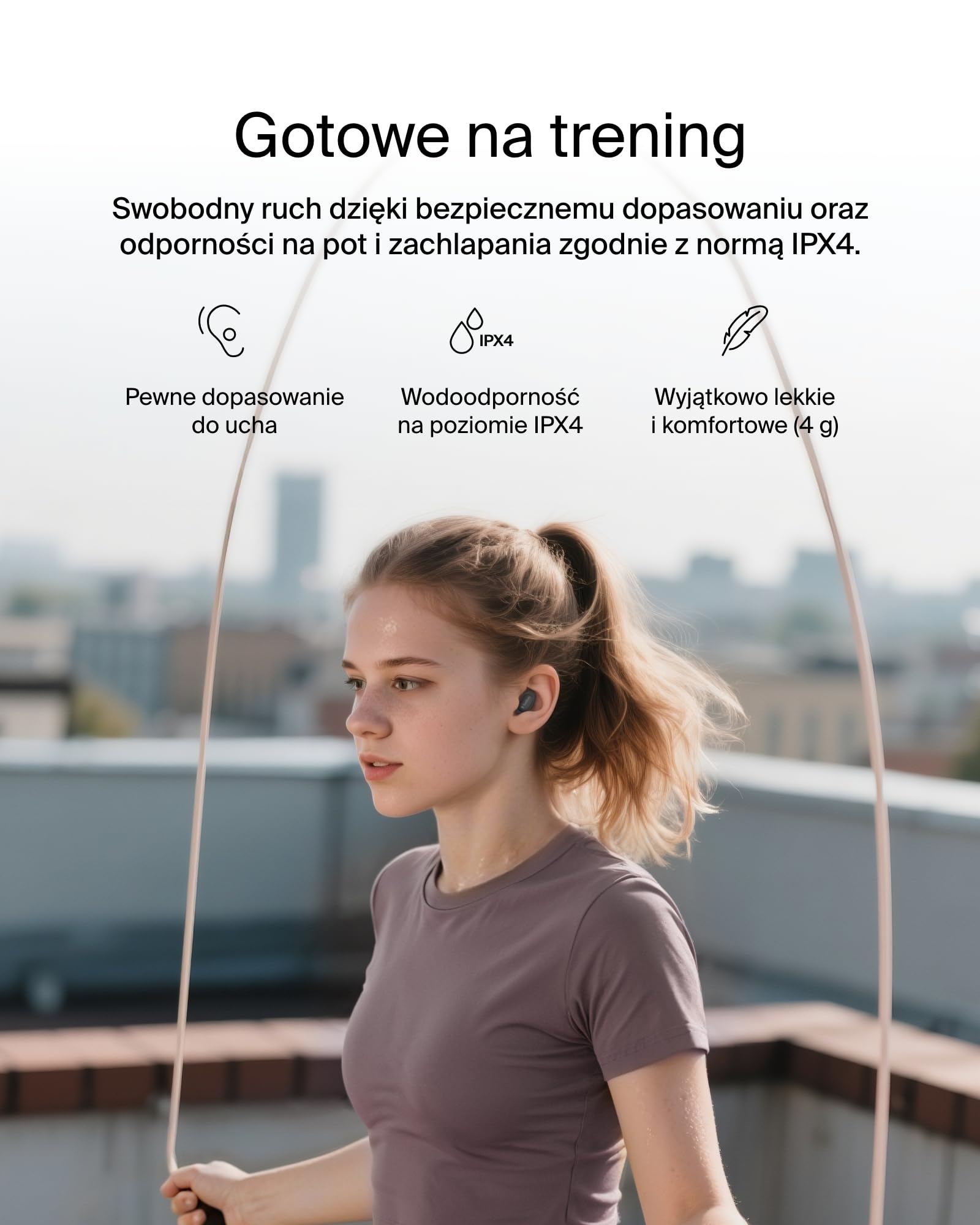 Belkin SoundForm Anywhere Słuchawki Bezprzewodowe Douszne, Lekkie i Wygodne, Bluetooth 6.0, 26 h Pracy Baterii, IPX4, Słuchawki do Użytku Podczas Snu, Uprawiania Sportu i Nie Tylko - Czarne
