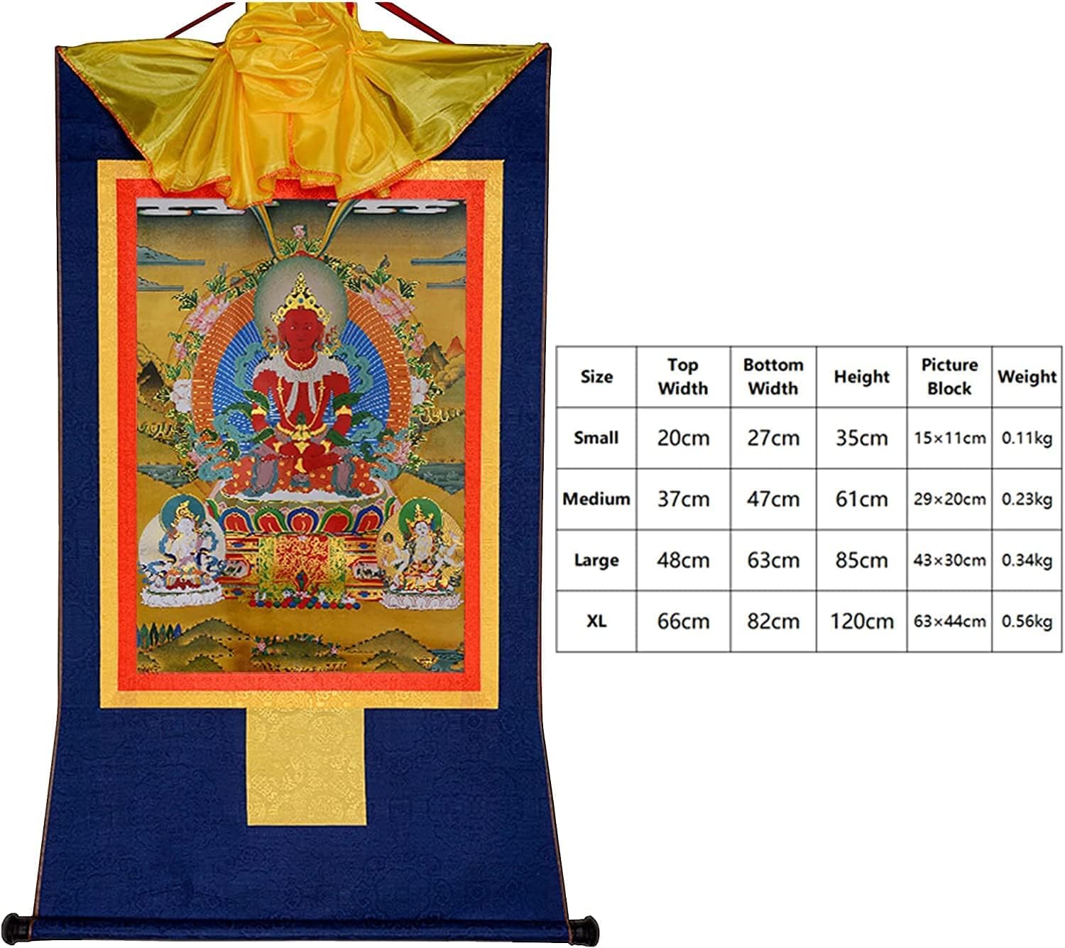Schriftrolle hängend, Scroll-Wandbild, chinesische Kunst-Rollenmalerei, Buddha-Zen-Wandbehang, Scroll-Wandbild, tibetischer Buddhismus-Thangka-Kunst, Kurukulla, Mutter Buddha, for buddhistische Altar-