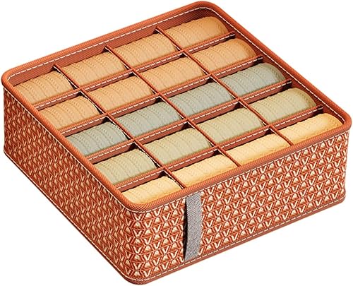 Organizador de calcetines para cajón, organizador de cajones de ropa interior con 20 celdas, organizador de calcetines para divisor de cajones,