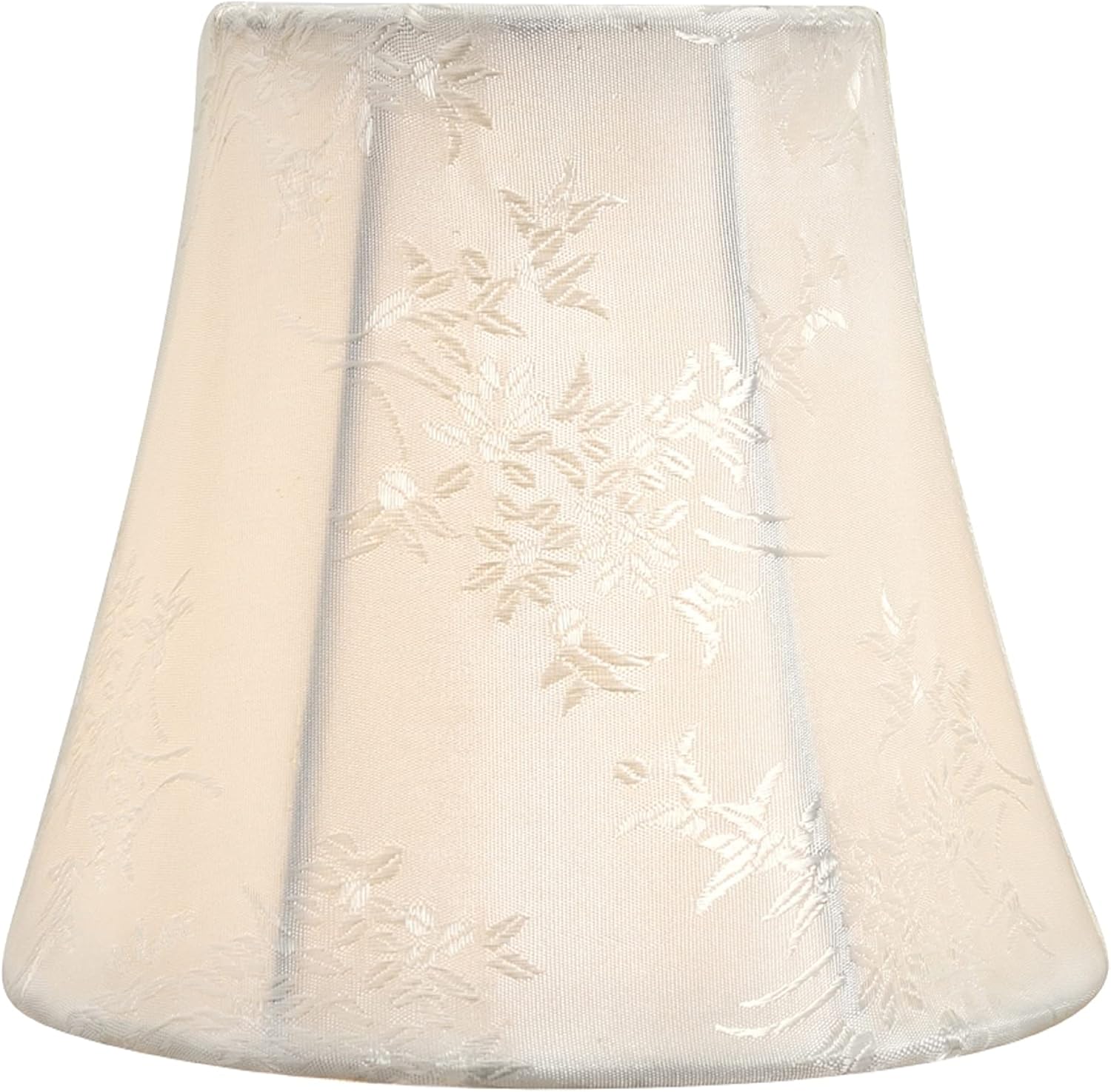 Aspen Creative 30272-2A, Bell Clip-On Chandelier Lamp Shade, Ivory, 3" Top x 5" Bottom x 4" Slant Height, Set of 2