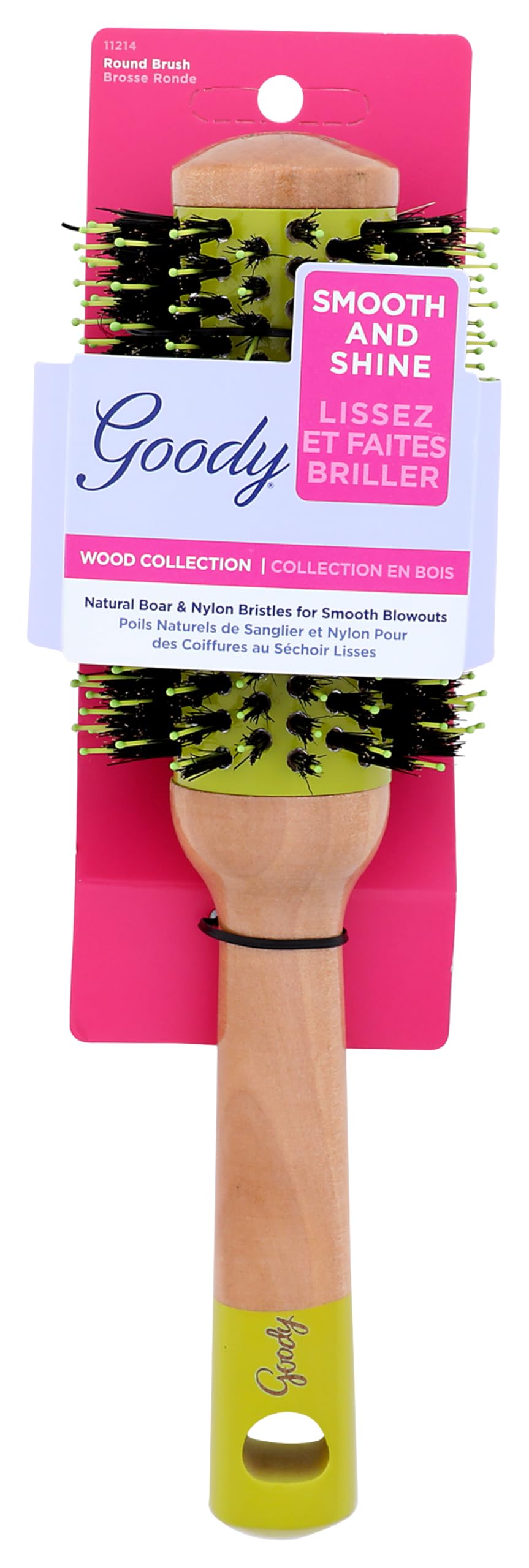 Goody Colección de madera de cepillo redondo - verde lima