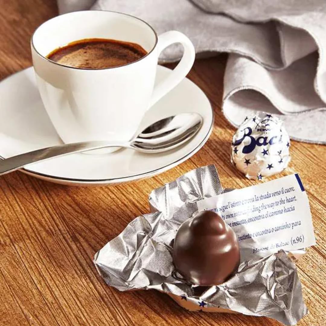 Baci Perugina Regalo Originale Festa della Mamma 2025 - Orsacchiotto + 37,5grammi Baci Perugina Tubino + Rosa Rossa