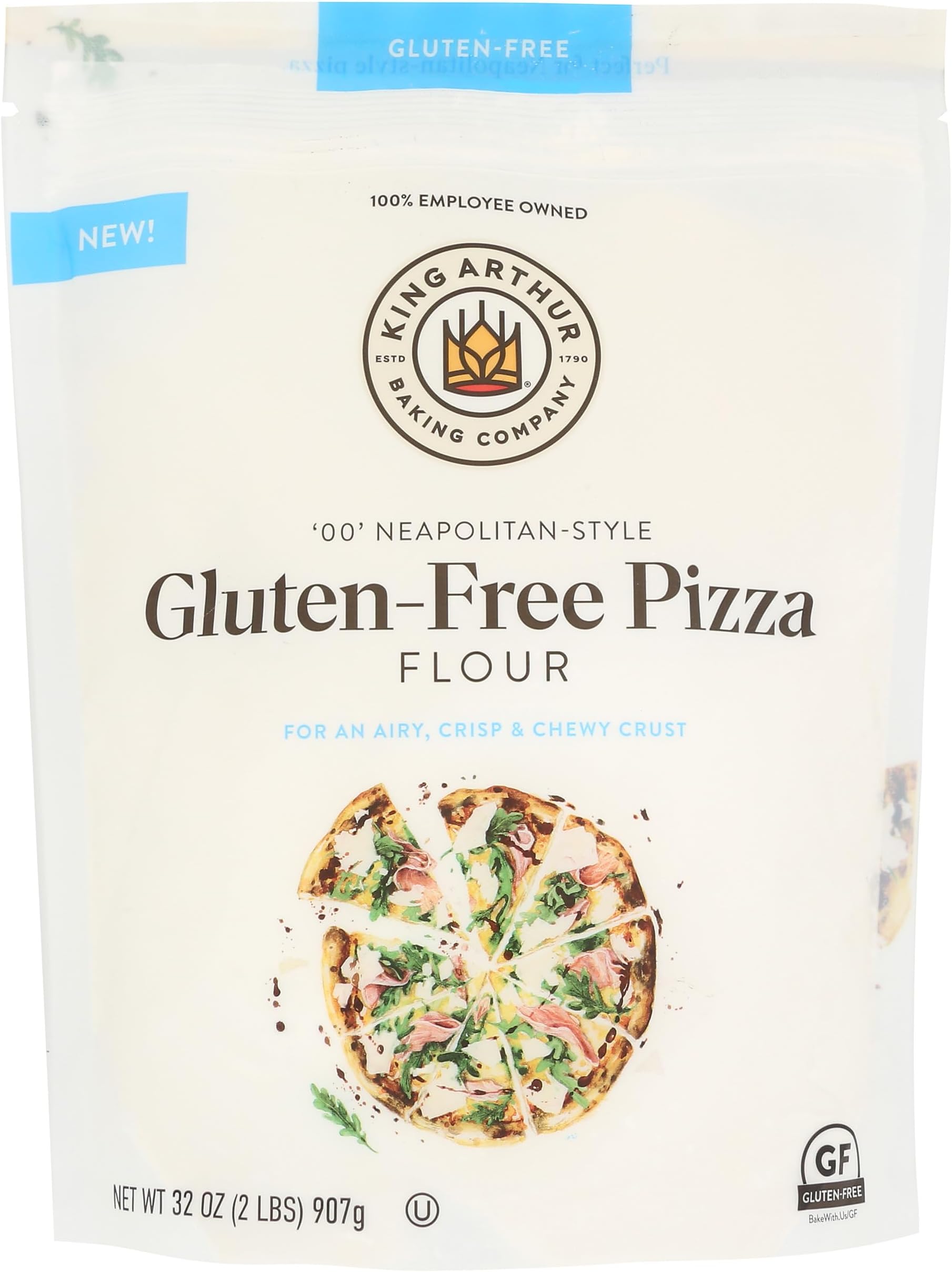 King Arthur 00 Pizza Flour, Gluten Free, 32 OZ