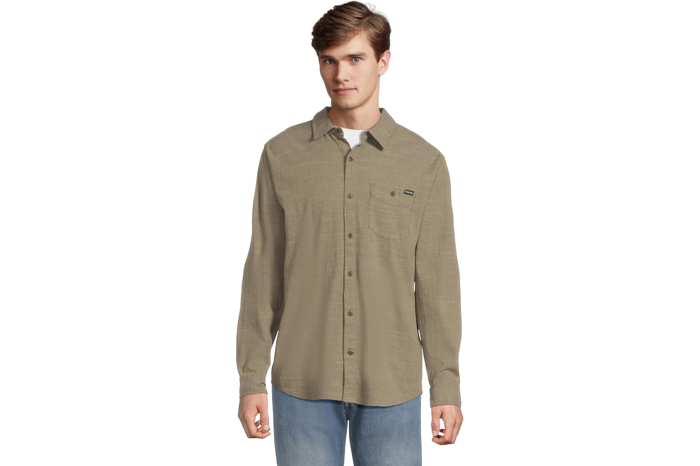 Мужская рубашка Hurley One And Only Slub Long Sleeve