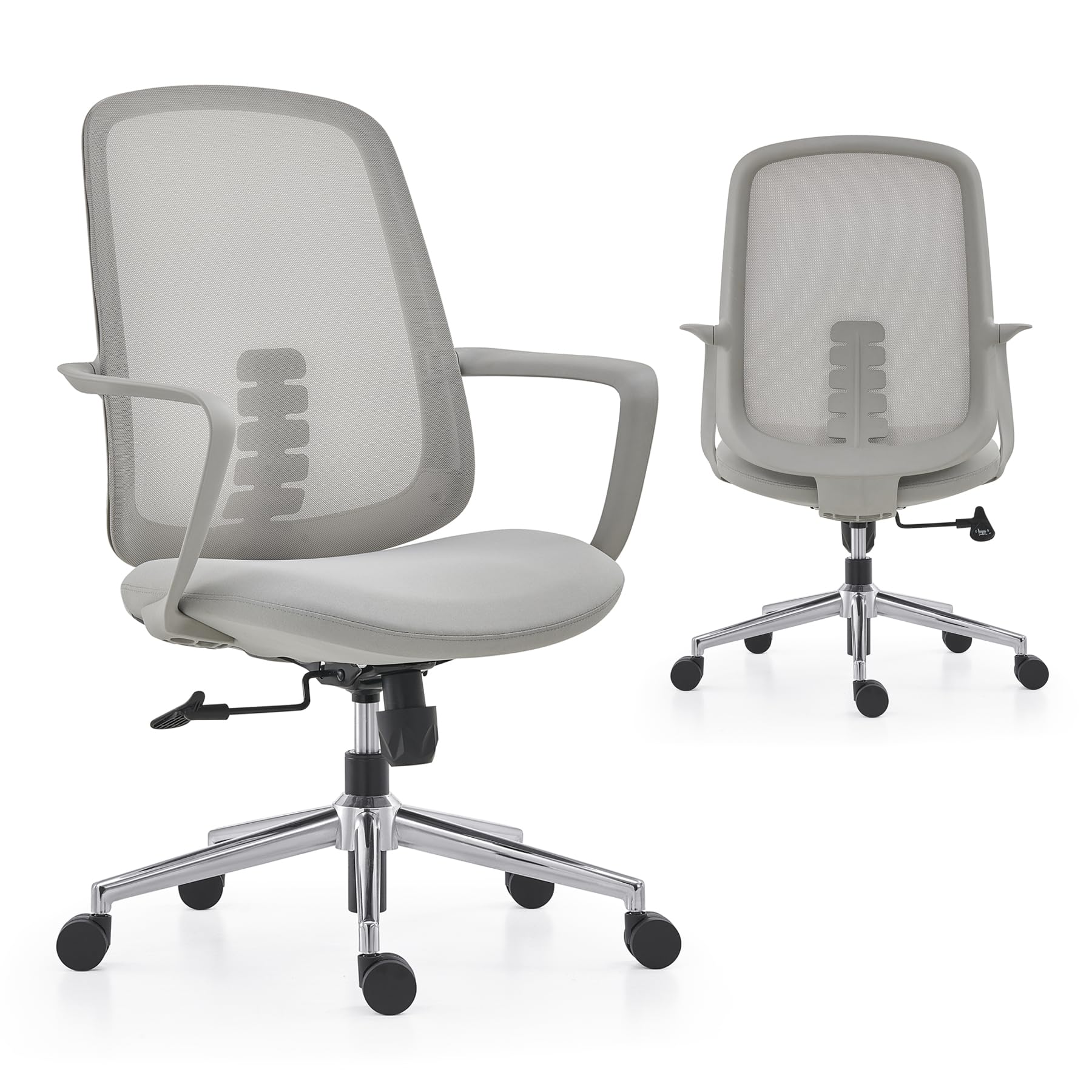 501 Office Chair, Ergonomic Desk Chair for Home Computer Chairs with Lumbar Support Breathable Mesh Executive Chair Swivel Chairs,Grey