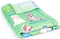 Vista 5 de Jay Franco Bluey - Manta de aprendizaje de educación temprana, mide 60 x 90 pulgadas, manta de enseñanza de felpa súper suave para niños, ropa