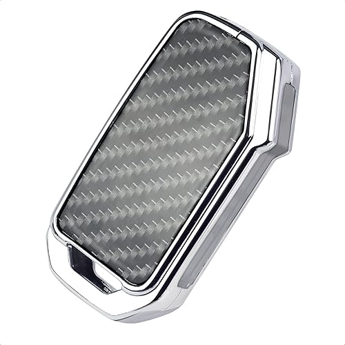 SK CUSTOM Carcasa de aleación de zinc plateado compatible con KIA CEED CERATO Forte NIRO SELTOS Sorento Soul SPORTAGE Telluride sin llave accesorio