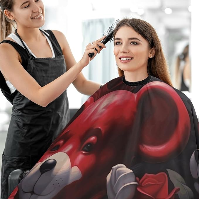 Capa para corte de cabello impermeable con hebilla ajustable miniatura 5