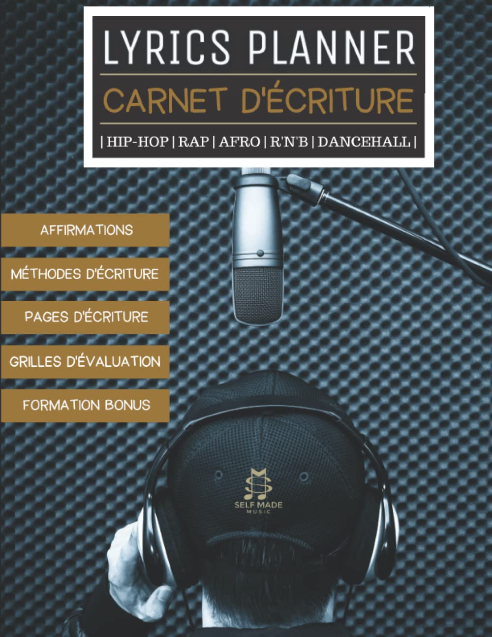 Carnet d'écriture pour lyrics de rap hiphop et musiques urbaines