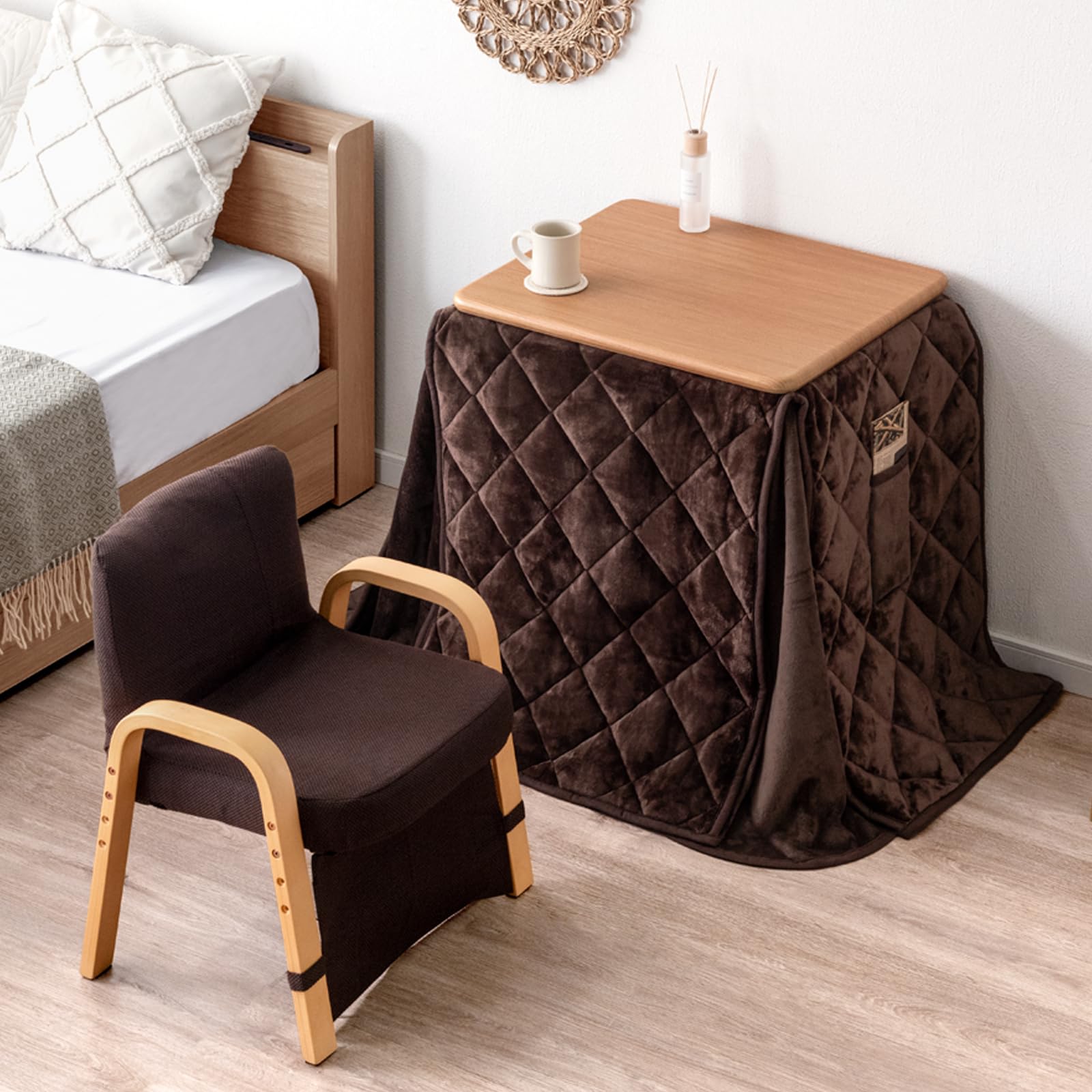 【お値下げ可能！】パーソナルこたつ　一人用　ハイタイプ＆ロータイプ　3点セット タンスのゲン 21日正午〜P9% パーソナルこたつ こたつ 3点セット