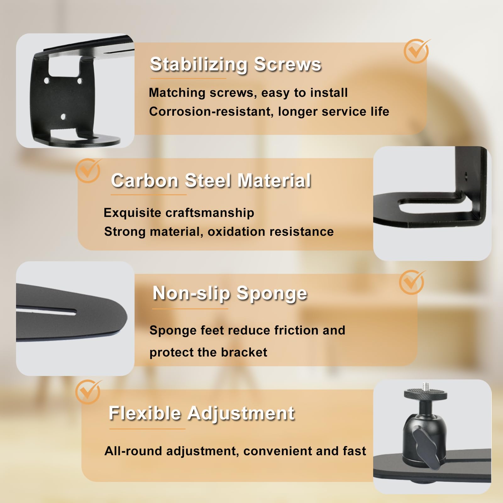 Beamer Halterung Verstellbarer, Beamer Ständer Wandhalterung, Projector Stand um 360° Drehbar, Multifunktionaler Beamer Halterung Decke, Universal Beamerhalterung für Wohn, Projektorhalter