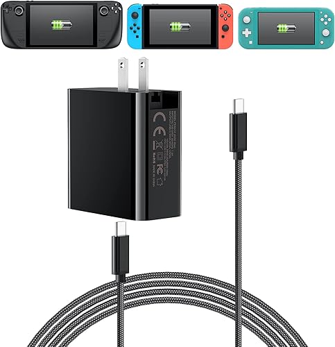 Cargador rápido de 65 W y 45 W para cubierta de vapor adaptador de corriente alterna cargador de pared de viaje con cable de carga adaptador USB C a