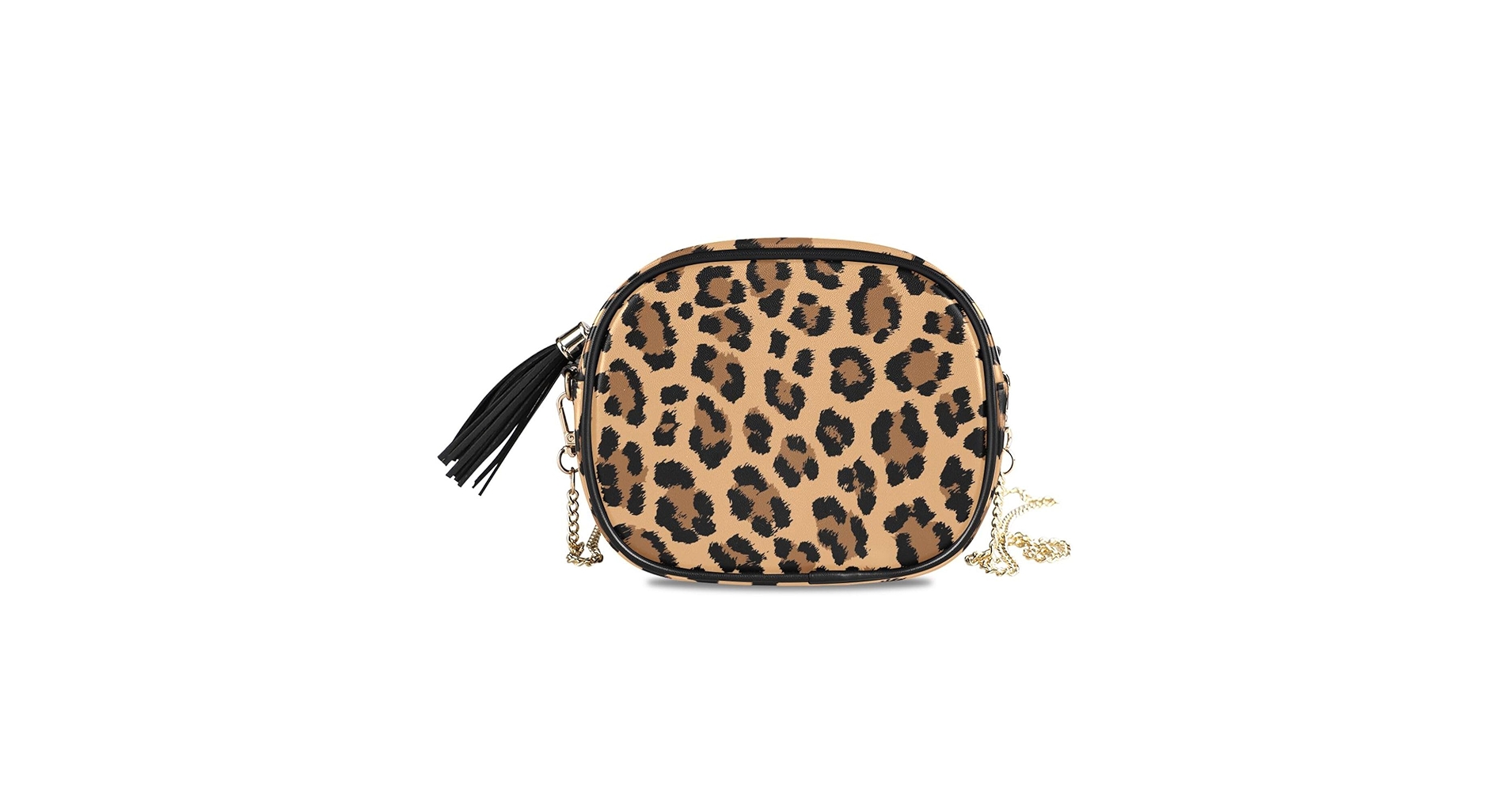 MFTJYO Women's Brown Leopard Animal Print Crossbody Bag