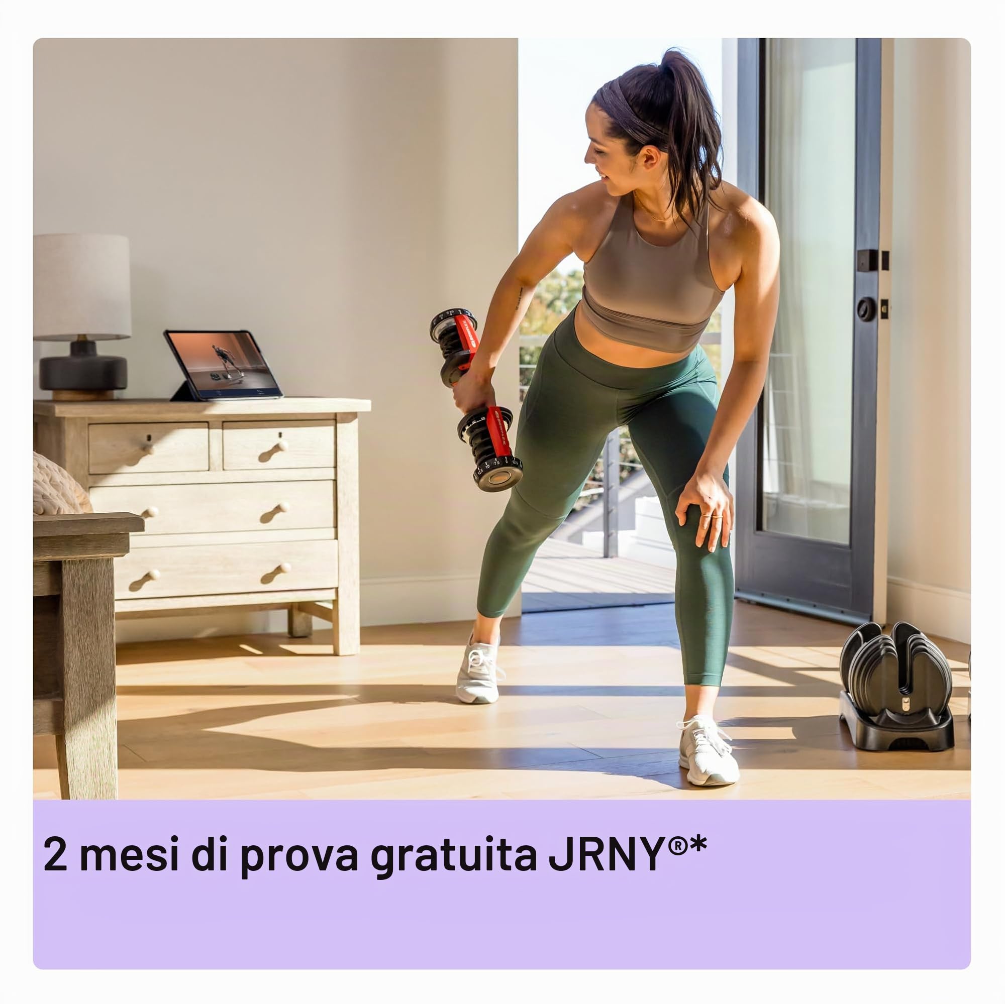 Bowflex SelectTech Serie Pesi Regolabili – Sistema Compatto con Manubri e Kettlebell 52, 90, 552i, 1090i e 840 per Allenamento di Forza a Casa