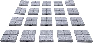EnderToys Locking Dungeon Tiles - Floor Tiles (20x Pieces), Terrain Scenery Tabletop 28mm Miniatures Role Playing Game, 3D Printed Paintable
