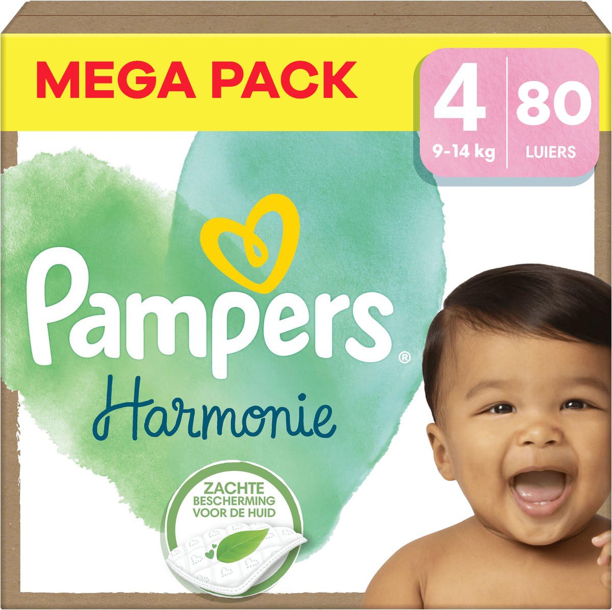Pampers Harmonie 80 Diapers Size 4 (9-14 kg)