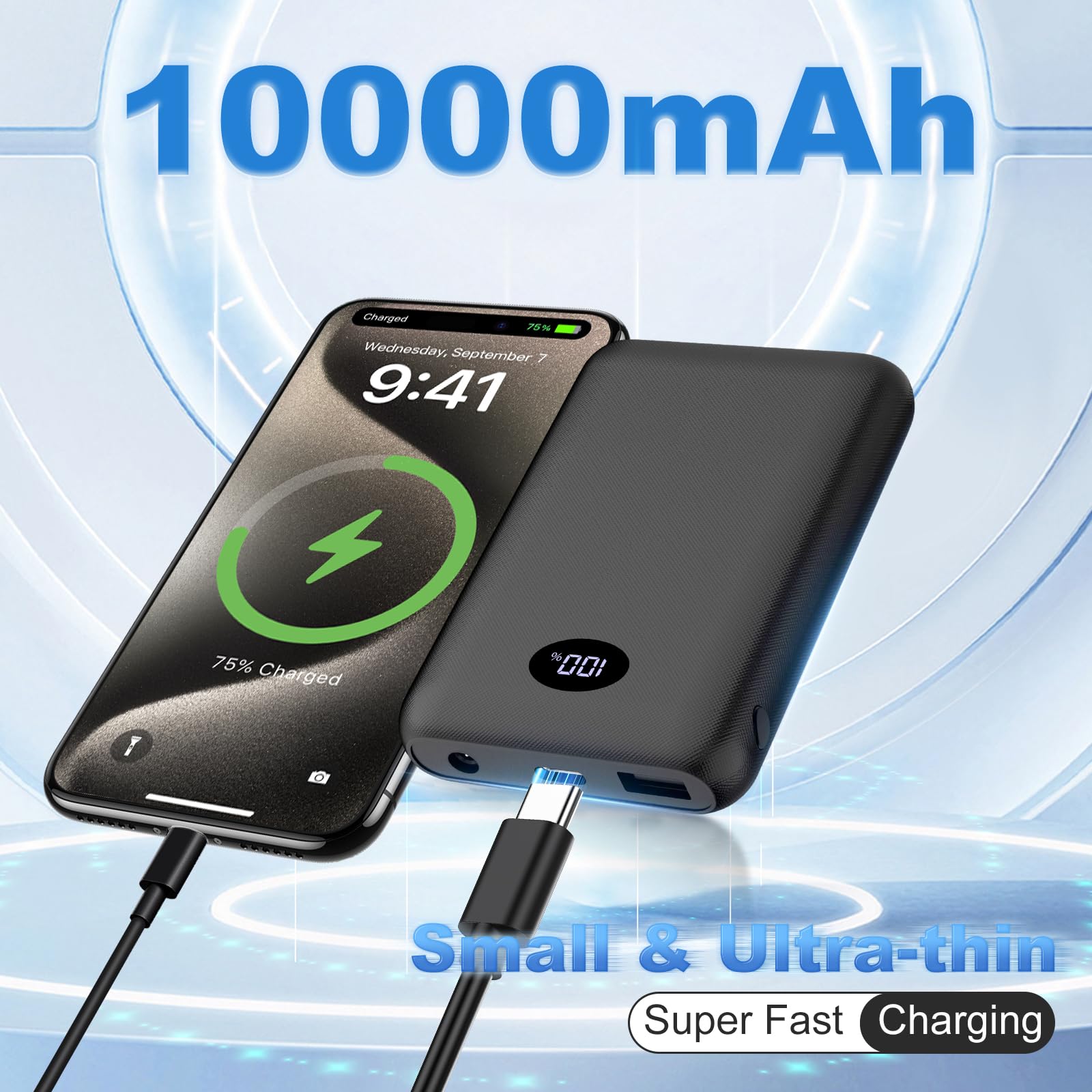 Power Bank Fernida 10000mAh Fast Charging - Dettaglio