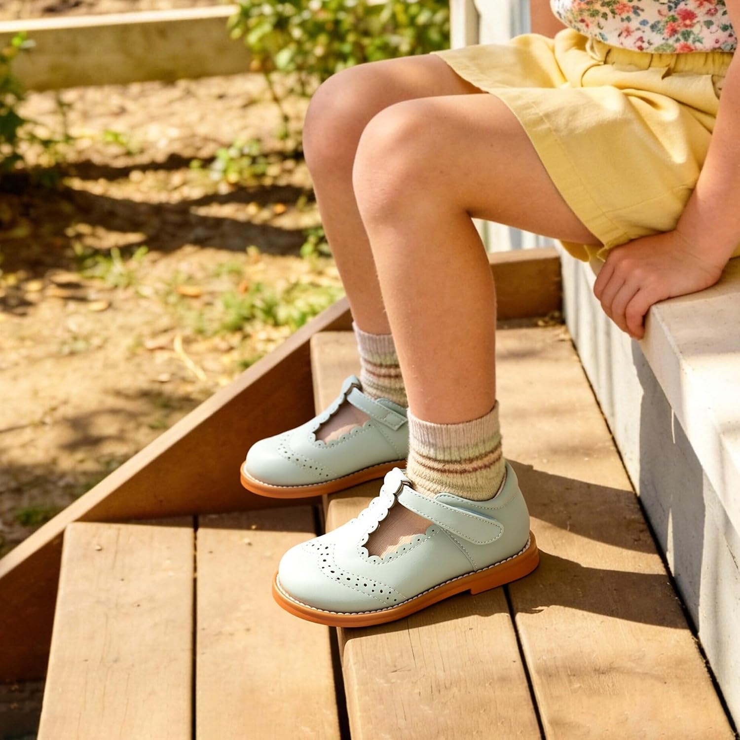 Girls Mary Jane Shoes Toddler Little Kid Vintage School Party Dress Oxford Flats