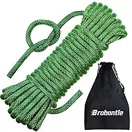 10.5mm/12.7mm Static Climbing Rope 32FT to 150FT, 3825lbs-9000lbs High Strength Rock Climbing Rope, Arborist Bull Rope For Rappelling Tree Work, Hiking Camping, Fire Rescue, Caving,Sailing,Swing