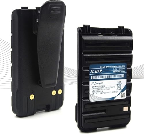 elxjar Paquete de 2 baterías de repuesto para radio ICOM IC-T70A IC-T70E IC-V80 IC-U80 IC-F3001 IC-F3101D IC-F4101D IC-F4101D IC-F4101D F4001 F3003