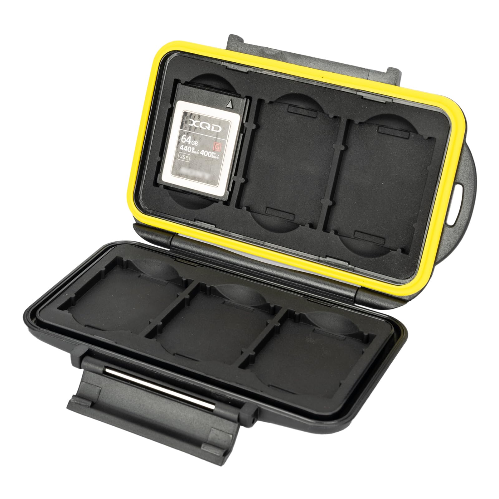 JJC Memory Card Case Custodia Protettiva Immagazzinaggio Resistente All'acqua per 6 XQD CFexpress Tipo B Carte