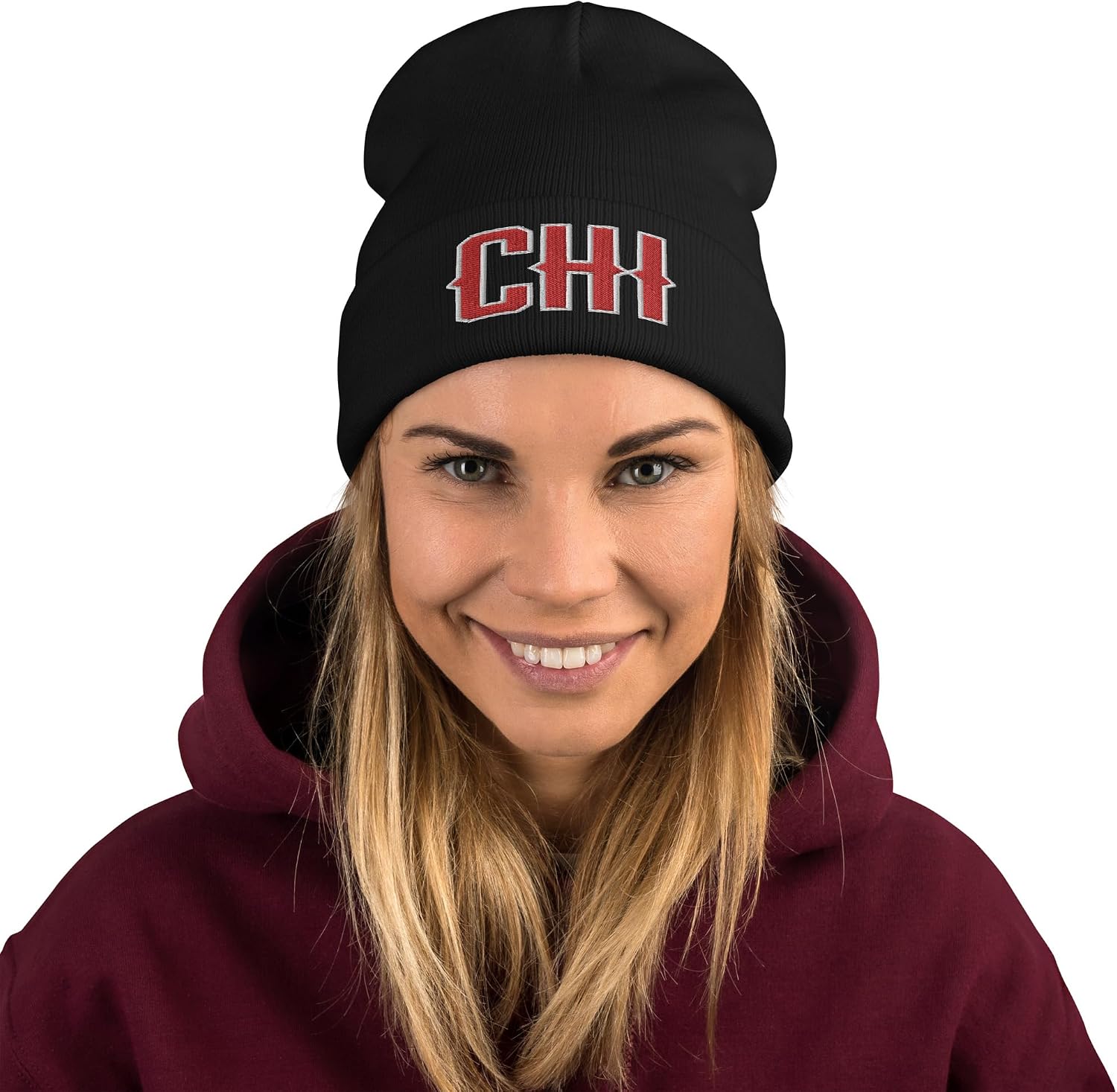 Chicago Basketball Retro CHI Hockey Beanie Hat Cap