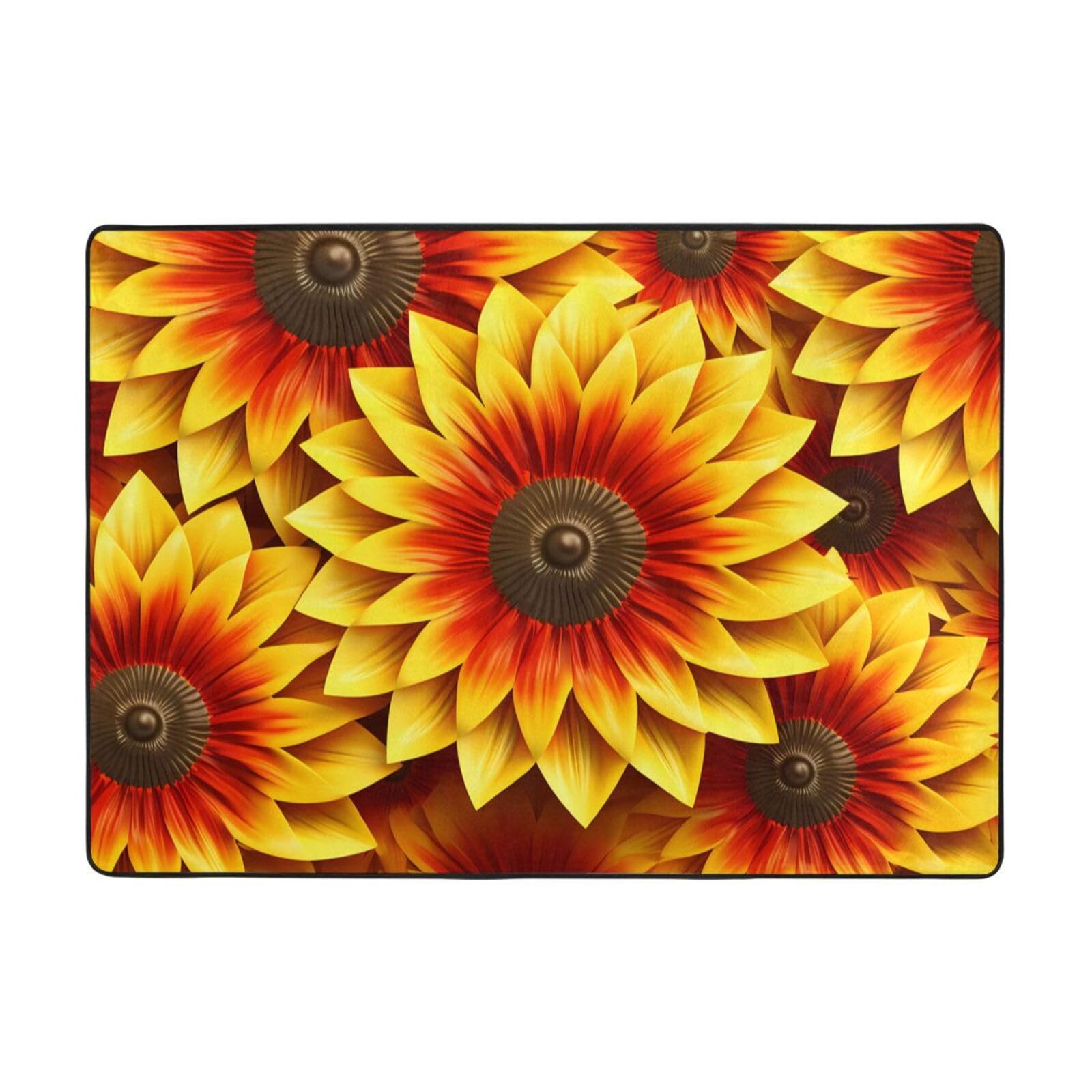 Tapis tournesol doux pour réveiller la décoration de votre table de chevet