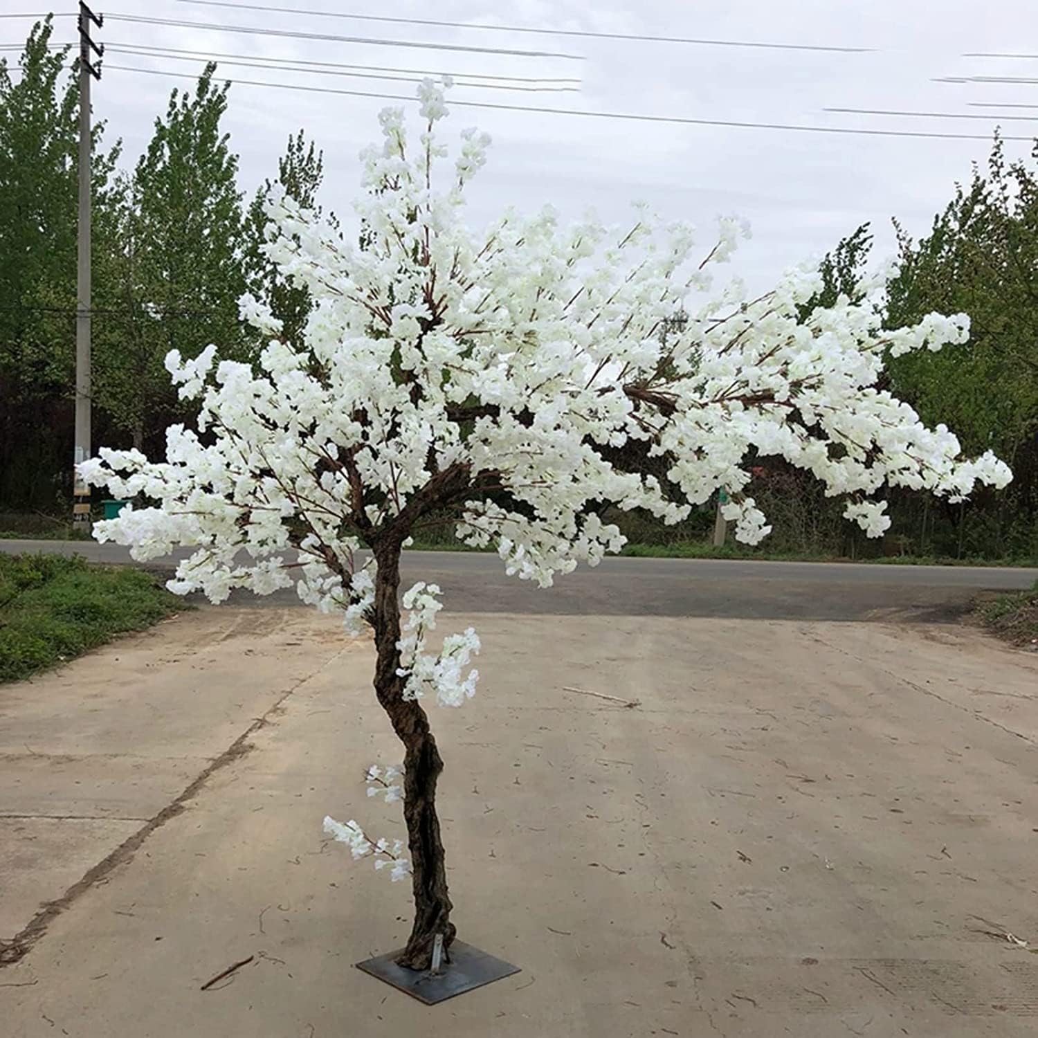 Artificial Trees for Outdoors Artificial 5.9FT Tall White