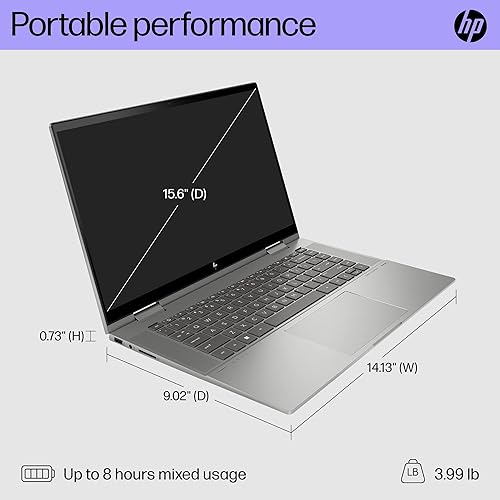 Miniatura 5 de HP 15-ew1199nr Envy x360 Laptop de 15 pulgadas, pantalla FHD, Intel Core i7-1355U, 16 GB de RAM, SSD de 1 TB, gráficos Intel Iris Xe, Windows 11