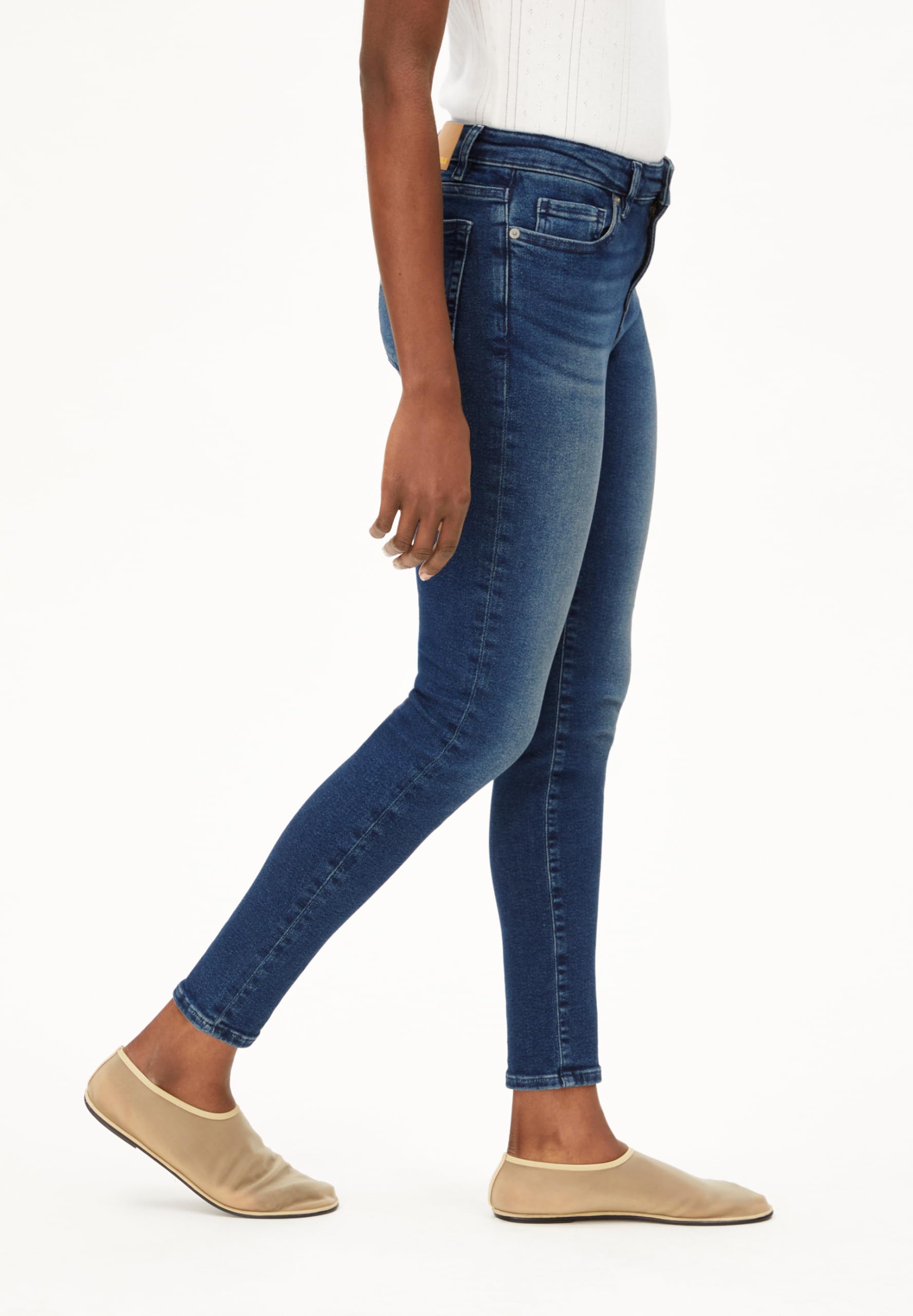 ARMEDANGELS Damen Skinny Jeans Mid Waist Bio-Baumwoll Mix X-Stretch TILLAA Skinny Fit
