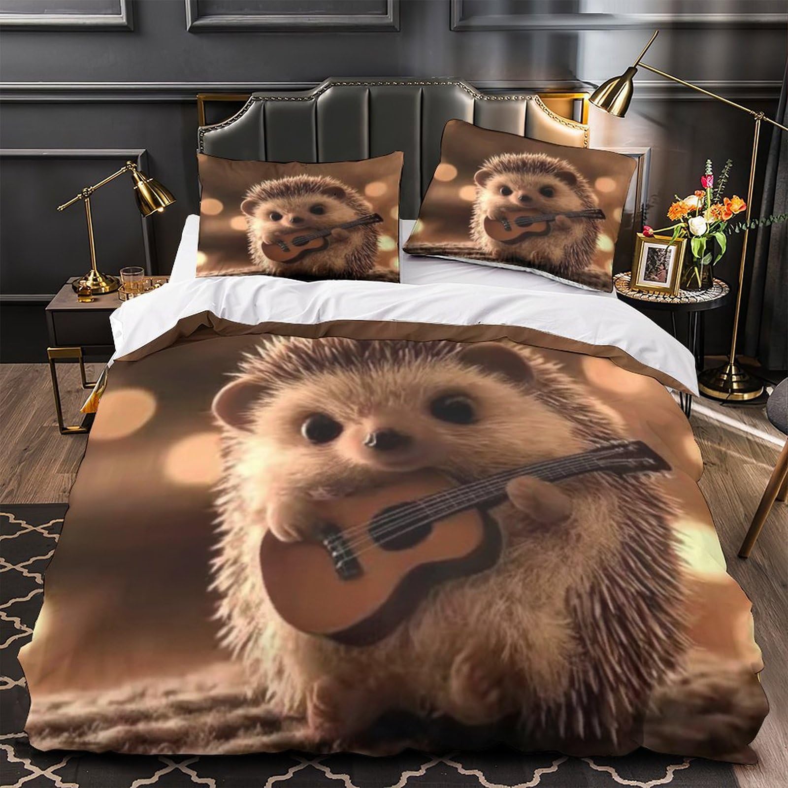 Housse de couette renard 3D pour chambre d'enfant et adulte
