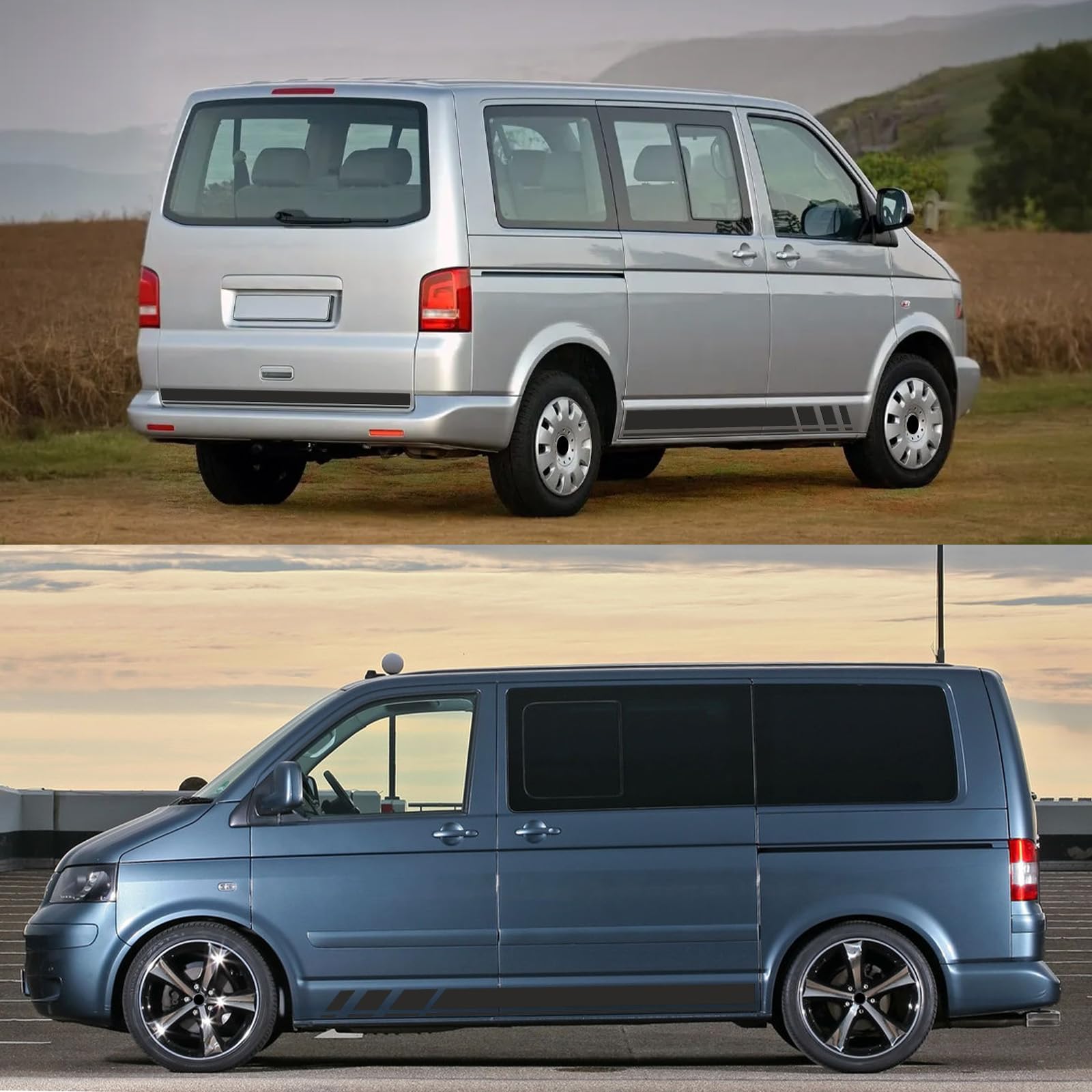 Set Adesivi Strisce Laterali TRANSPORTER Adatti Per VW T6 - Foto 5