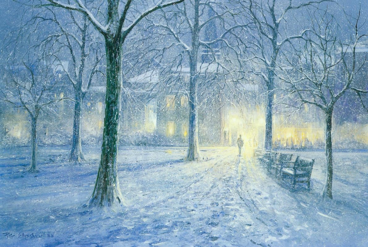 Peter Ellenshaw South Audley Street Garden London 1988 Poster A1 - Wall Art Home Decor Movie Poster Canvas Film Cinema Retro Vintage Cult Classic Nostargic Saga Modern reprint we print any poster for