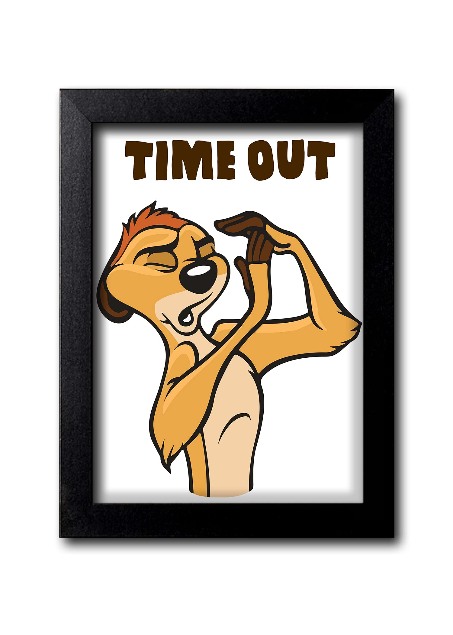 Blue Nexus Hakuna Matata Timon N Pumba Wall Poster with Wall Frame Wall Stickers Room Art Poster Painting (Get 25% Off on Buying More Than 1 Any Products:Check Offer Section)_BNWPK224