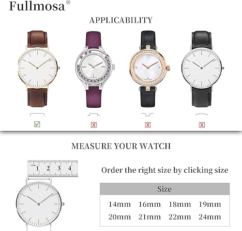 Miniatura 5 de Fullmosa Band Compatible with Galaxy Watch 46mm,22mm Quick Release Leather Watch Band Compatible for Samsung Gear S3 ClassicFrontierGalaxy Watch 3