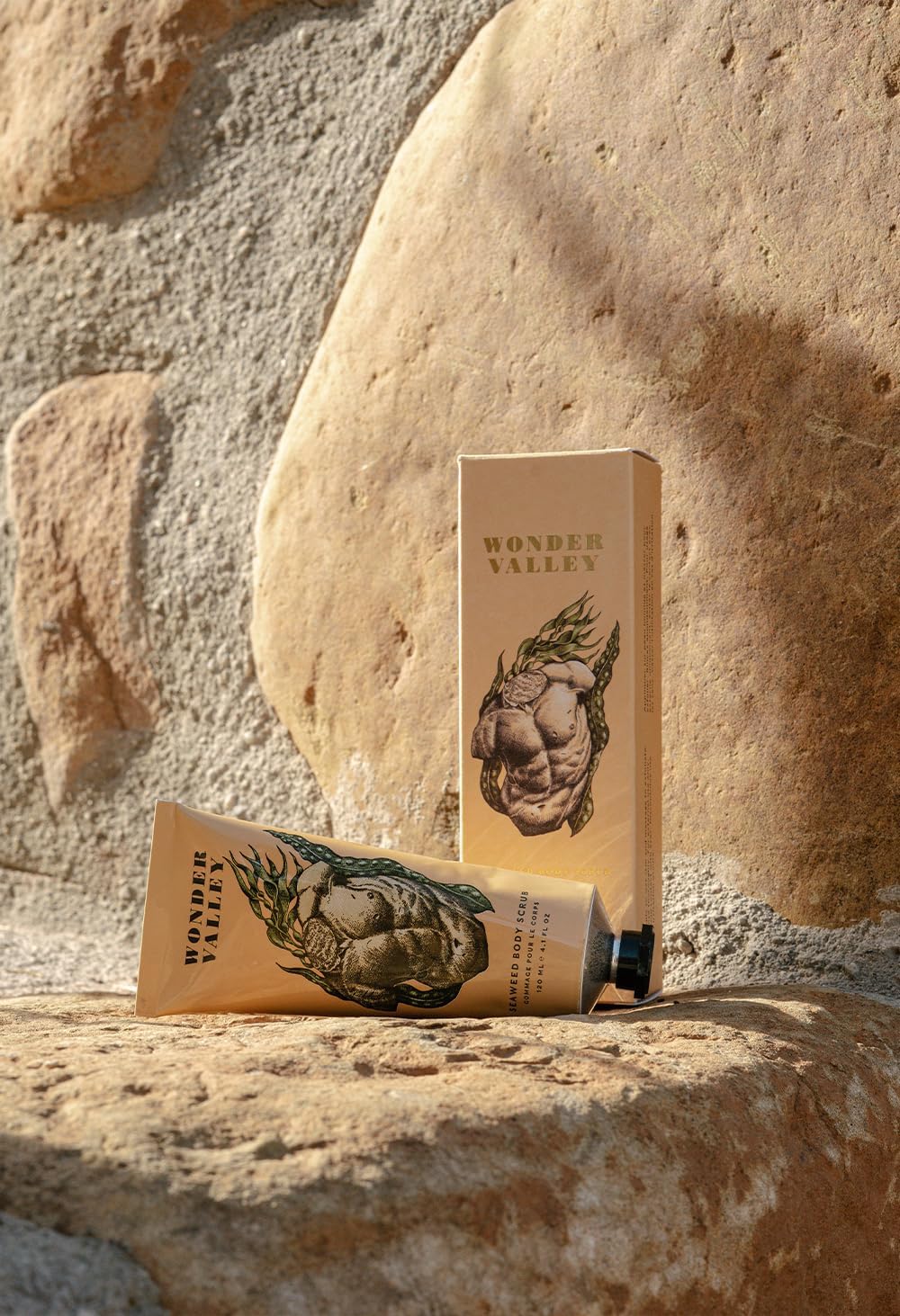 Wonder Valley - Seaweed Body Scrub | Vegan, Cruelty-Free, All Skin Types | Exfoliates and Softens Skin (4.1 fl oz | 120 ml)