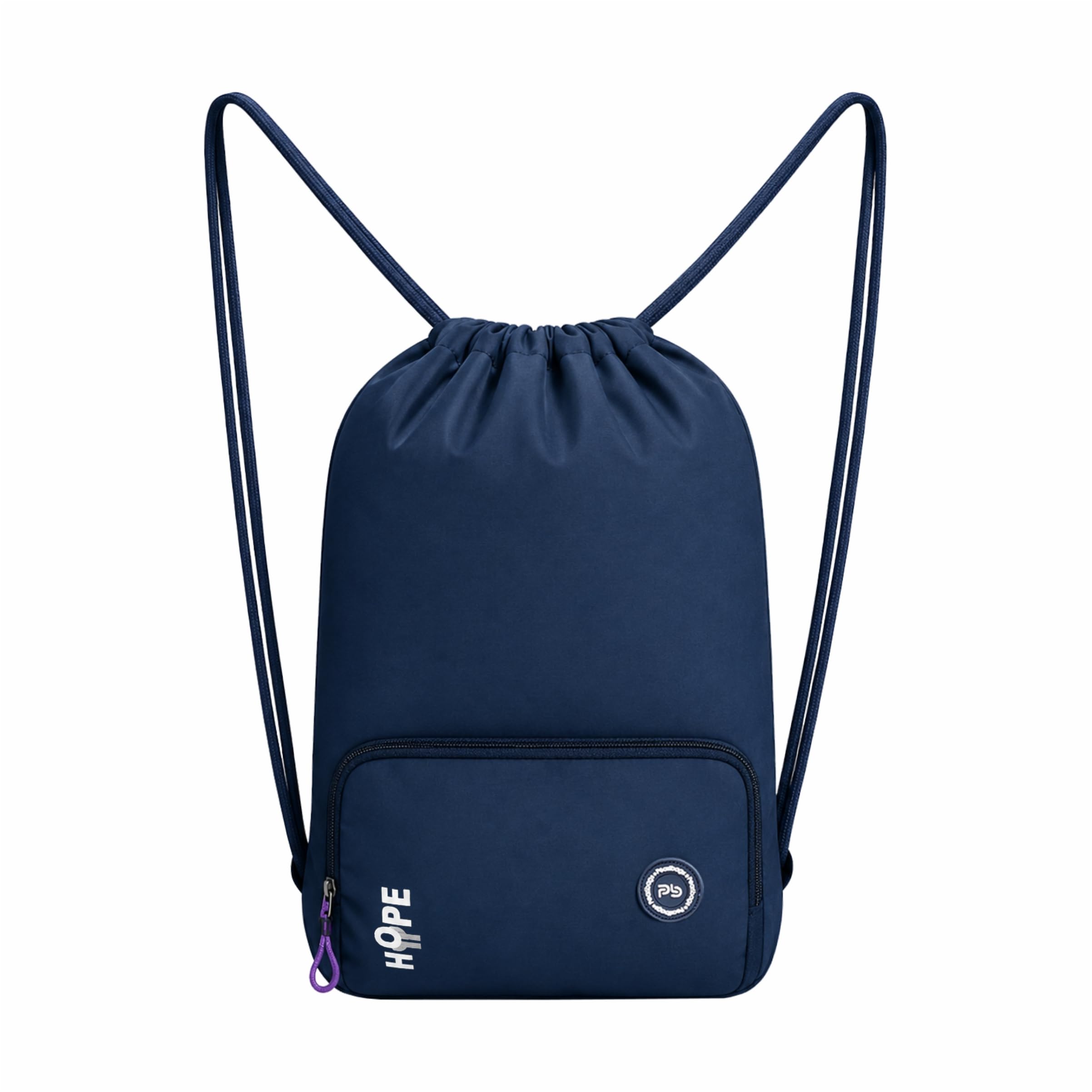PB Pearlbags Premium Drawstring Dori Bag for Men & Women | Polyester Gym, Travel & College Backpack with Front Zip Pocket | 17L-image-3