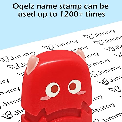 Miniatura 7 de Ogelz Sello de nombre para ropa de niños el sello de nombre personalizado etiqueta de etiqueta para ropa preescolar guardería hogar lavadora