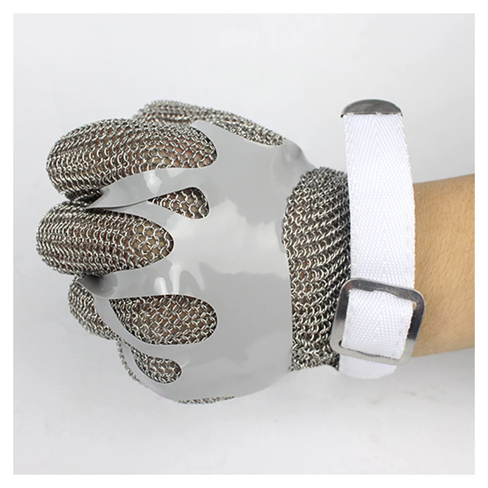 Guanti da Giardinaggio Guanti di Filo, Metallo Acciaio Inox 304 Guanto Antitaglio, Guanti da Lavoro Protettivi di Classe 9, Sicuro, Resistente all'Usura E Durevole, per La Protezione delle Mani