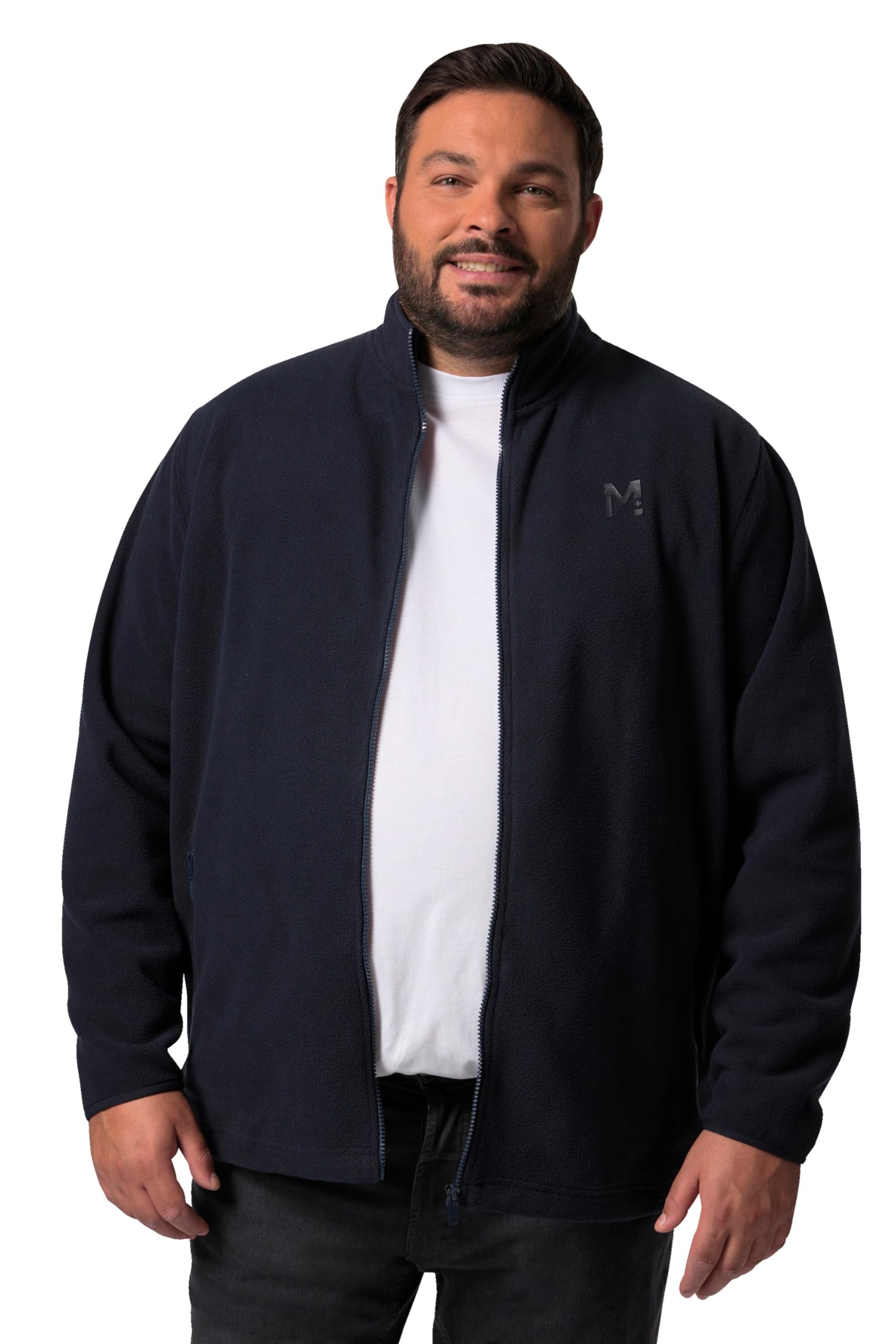 Men Plus Herren große Größen Übergrößen Menswear L-8XL Fleecejacke, Stehkragen 832083