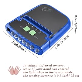 Mudder 2 Pieces LED Clip on Cap Lights USB Rechargeable Cap Flashlight Clip Waterproof Ultra Bright Hat Flashlight Headlamp for Fishing Camping Hand Work (Blue,Red)