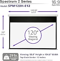Vista 3 de Elite Screens Spectrum- Pantalla Spectrum 2 MaxWhite FG / Carcasa blanca