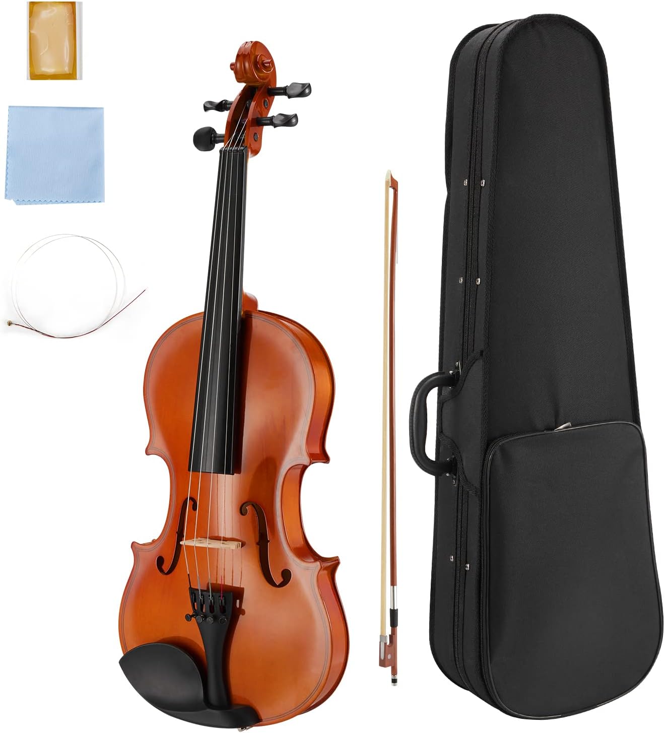 Violín acústico, violín portátil de Burdeos, para estudiantes ...
