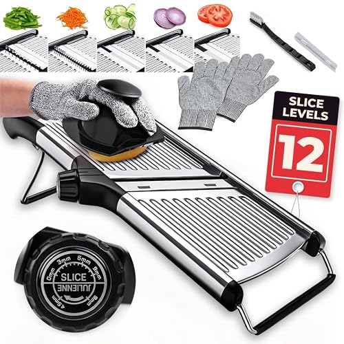 Gramercy Adjustable Mandoline Food Slicer,...