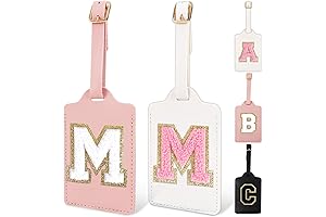 2 Pcs Personalized Taylor Swift Suitcase, Cute Chenille Letter Luggage Tags for...