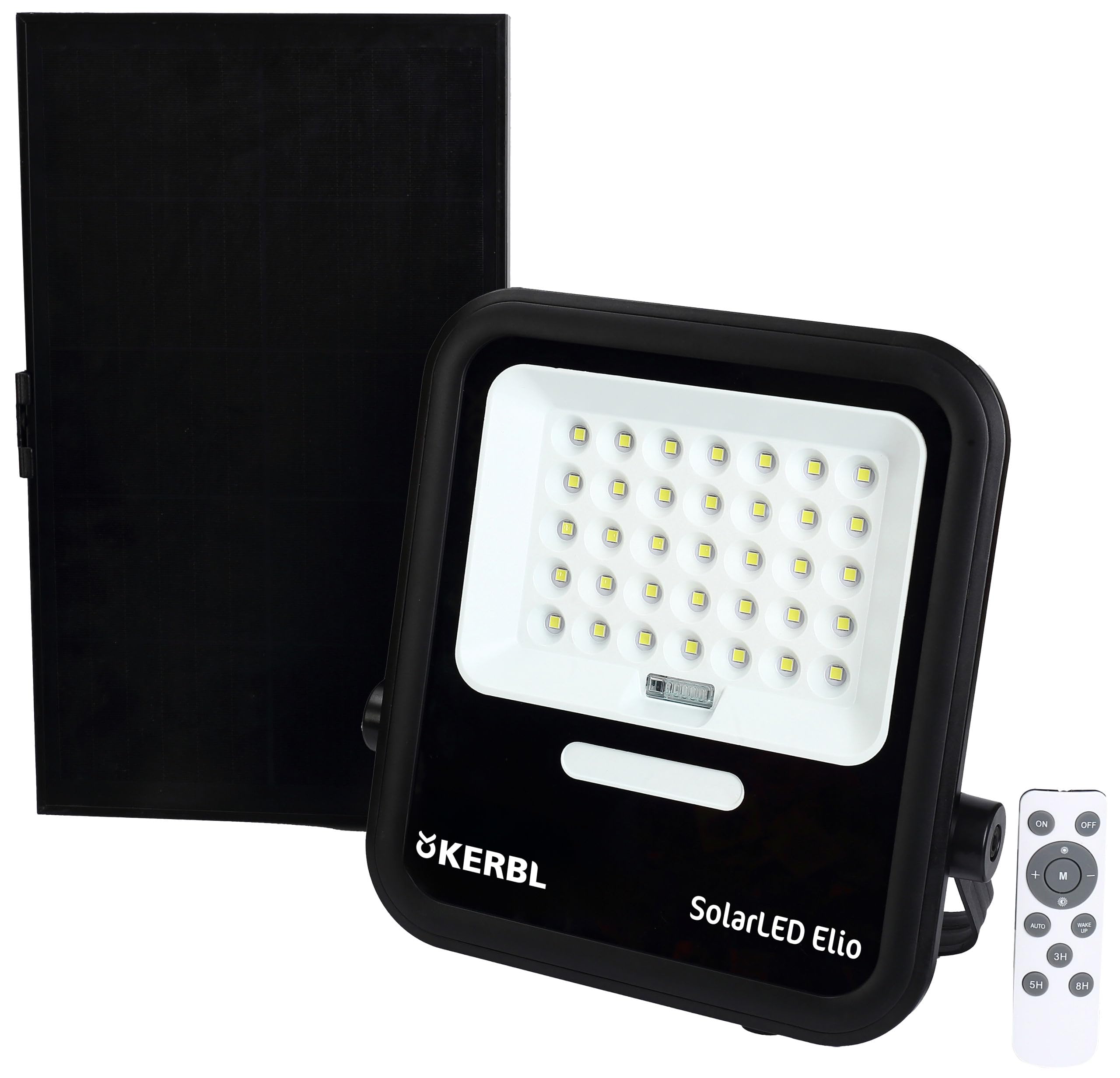 Kerbl LED-Außenstrahler mit externem Solarmodul