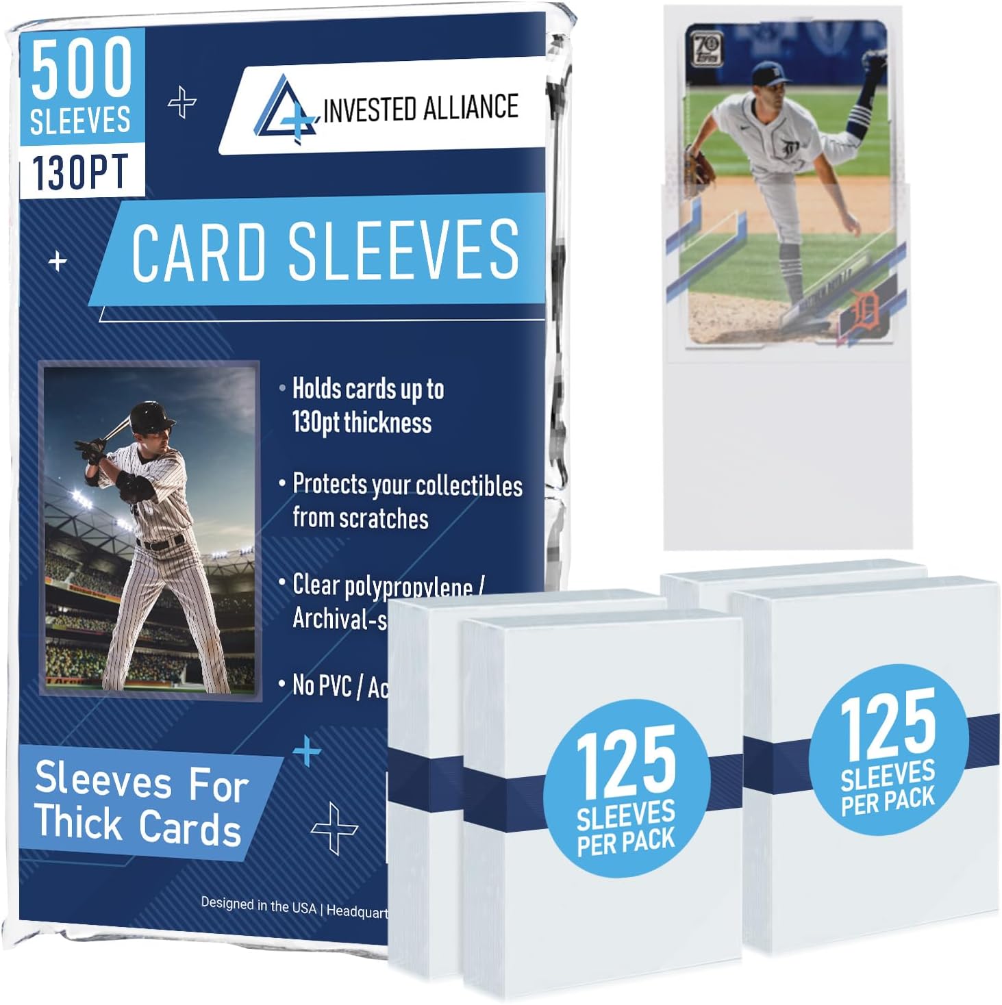 Premium Penny Sleeves for Trading Cards | Soft Trading Card Sleeves for Baseball Cards, Ultra Clear Plastic Pro Sports Card Sleeve, Football, MTG Collector Sleeve (Standard + Thick Options Available)
