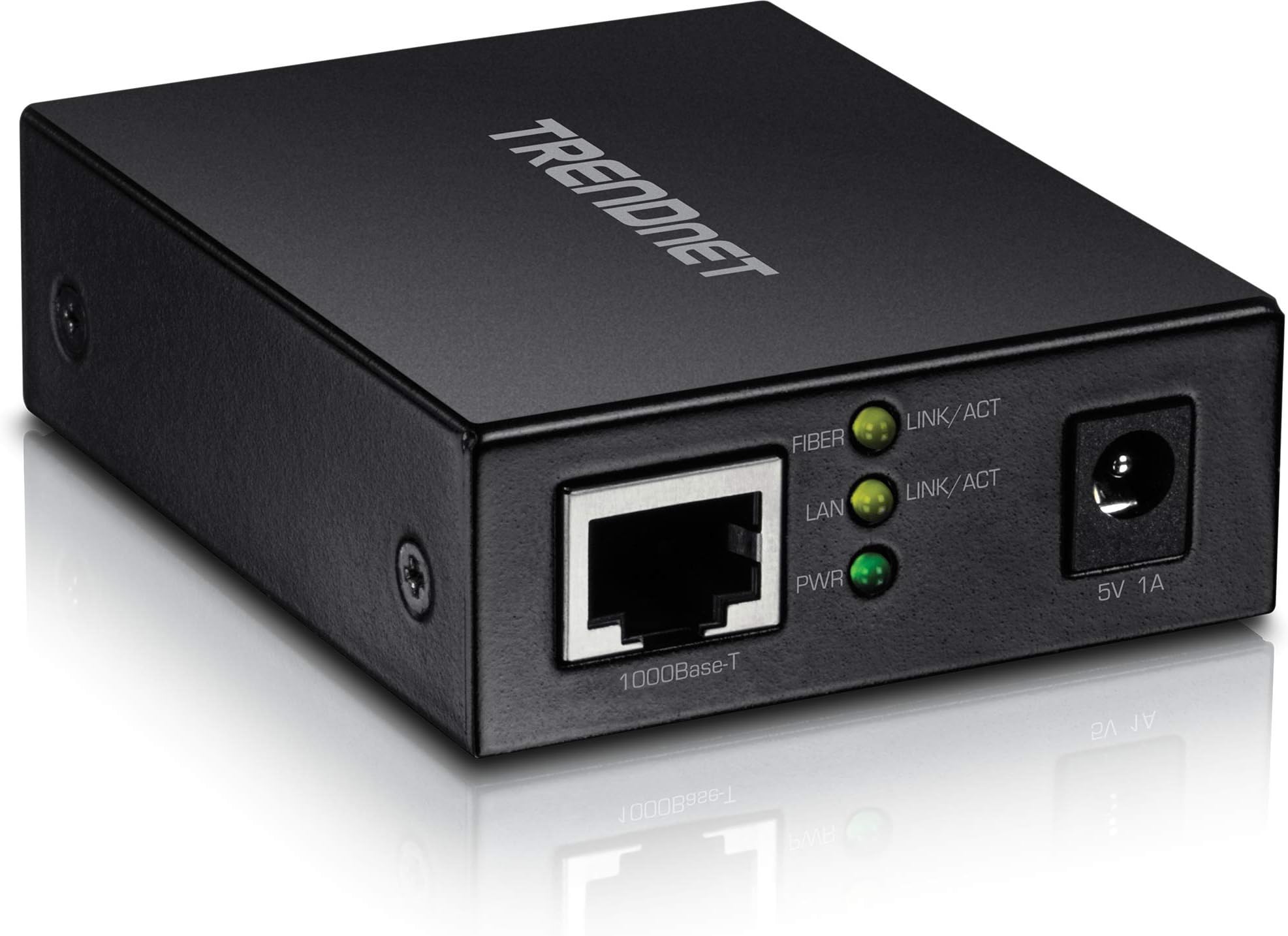 TRENDnet 1000BASE-T to SFP Fiber Media Converter, Gigabit Ethernet to SFP Media Converter, 4Gbps Switching Capactiy, TFC-GSFP