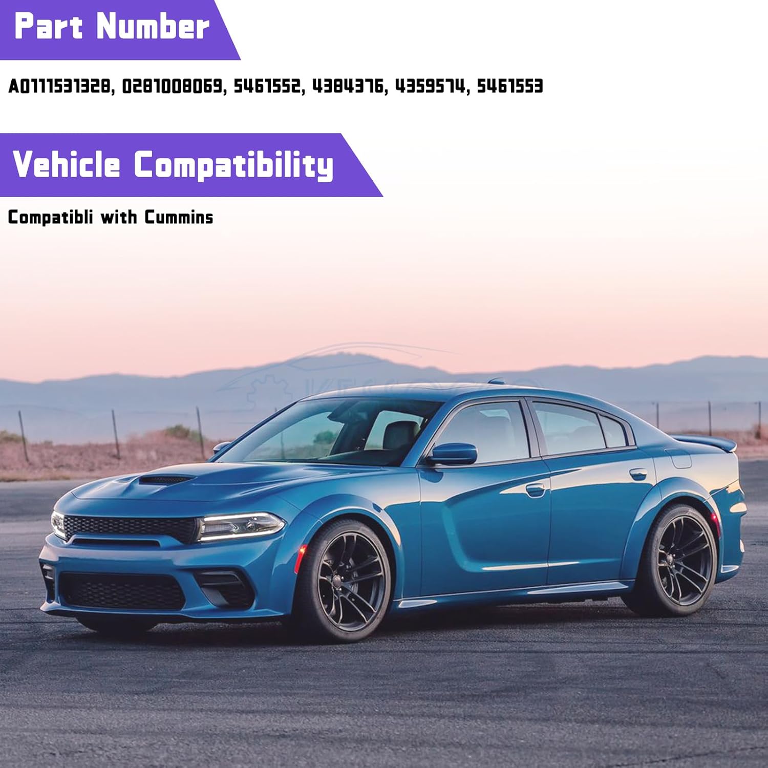 Kessocco Soot Particulate Sensor A0111531328 0281008069 Particulate Matter Sensor Replacement for Cummins # 5461552 4384376 4359574 5461553